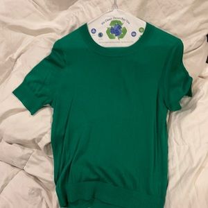 J Crew classic light knitwear - beautiful kelly green - short sleeves